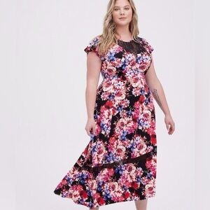 EUC 3X Torrid Floral Dress